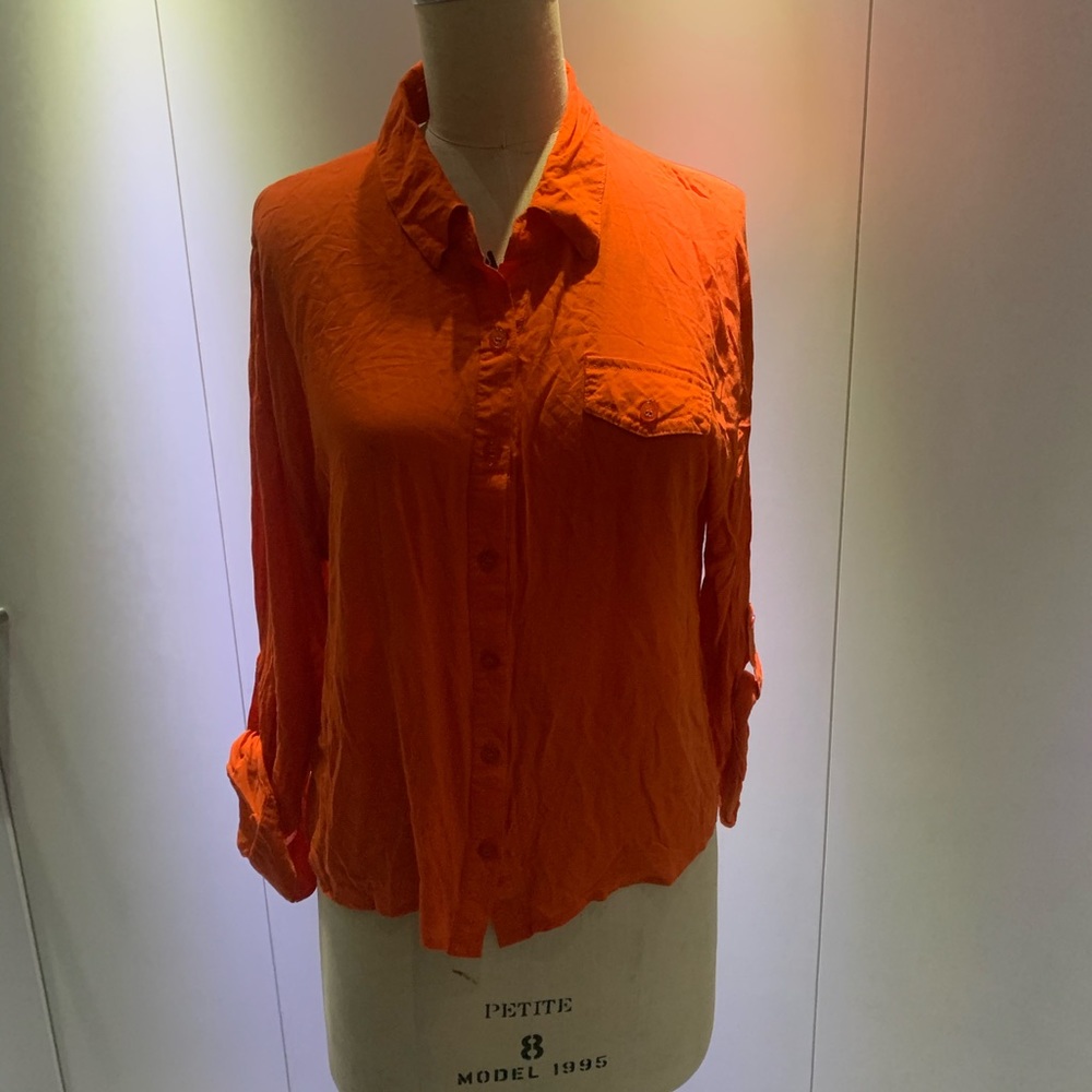 Orange blouse